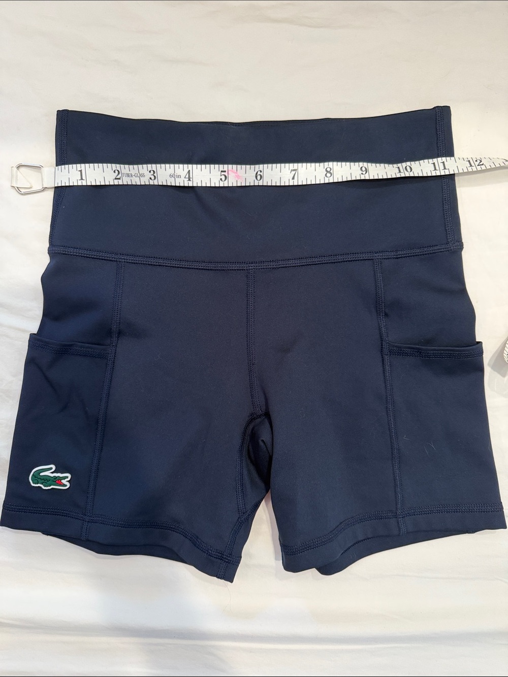 Lacoste Navy Athletic Shorts with Side Pockets - Picture 4 of 6
